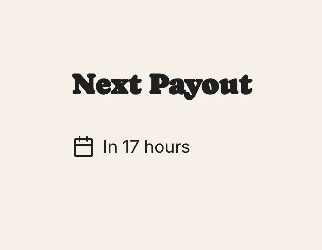 Fast Payouts